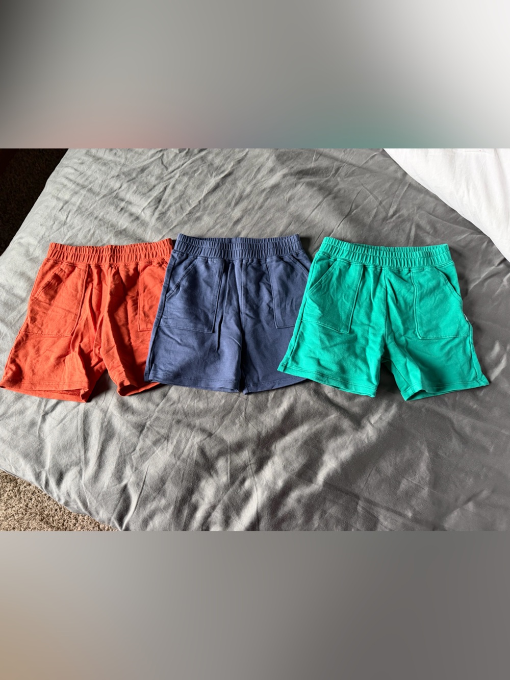 Little Sleepies Kids 3-Pack Elastic-Waist Shorts - Teal, Navy & Coral